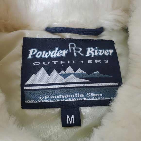 Powder River Outfitters by Panhandle Slim Studded Faux Fur Puffer Vest Women's M - Picture 3 of 13